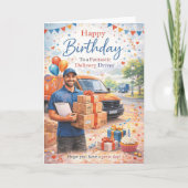 Delivery Driver Birthday Card カード (正面)