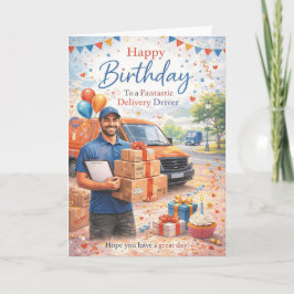 Delivery Driver Birthday Card カード