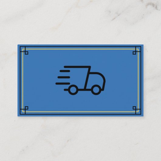 Delivery Driver Business Cardから感謝 名刺 (裏面)