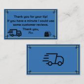 Delivery Driver Business Cardから感謝 名刺 (正面/裏面)