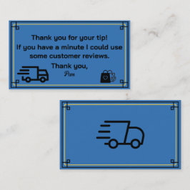 Delivery Driver Business Cardから感謝 名刺