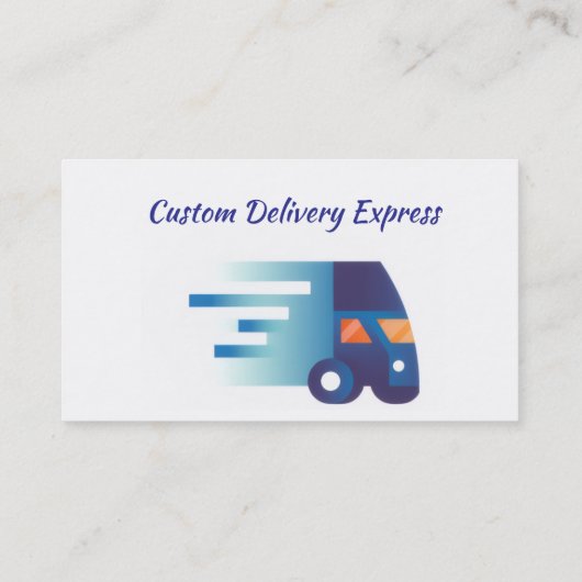 Delivery Driver Custom Business Custom 名刺 (裏面)