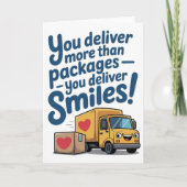 Delivery Driver Thank You Card カード (正面)