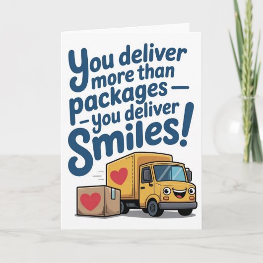 Delivery Driver Thank You Card カード (正面)
