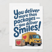 Delivery Driver Thank You Card サンキューカード (正面/裏面)