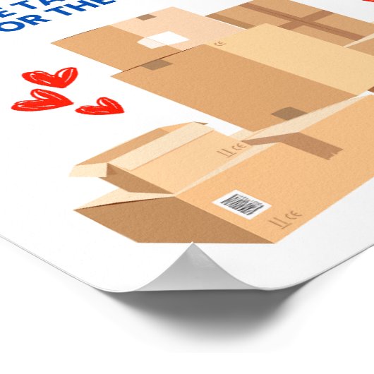 Delivery Driver Thank You Sign ポスター (角)