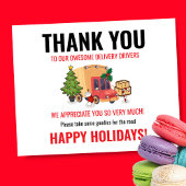 Delivery Driver Thank You Snack Sign ポスター