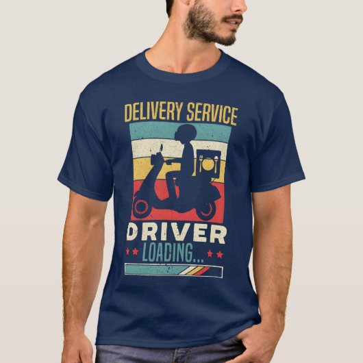 Delivery Service Driver Courier Food Delivery Guy  Tシャツ (正面)