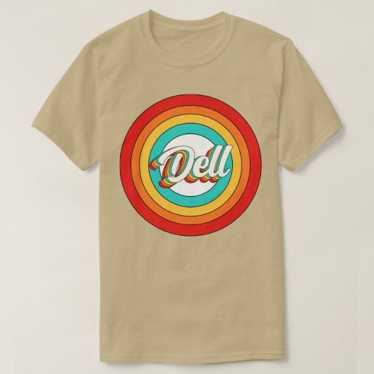 Dell Name ShirtヴィンテージDell Circle Tシャツ (デザイン正面)