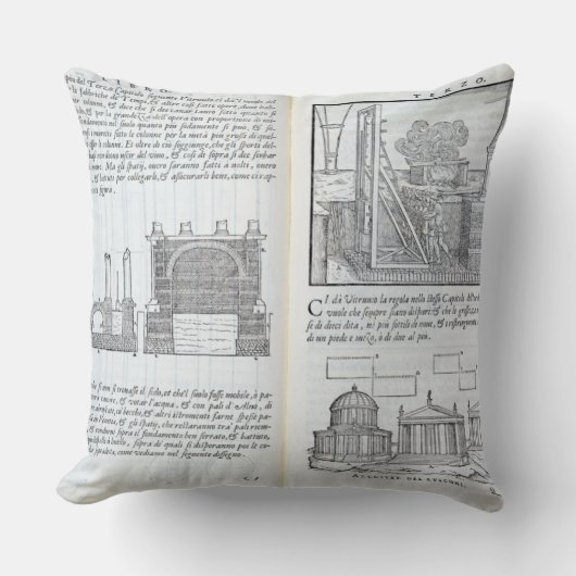 「Della Architettura」からの基盤を、築きます、パブ クッション (正面)