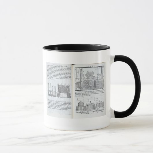 「Della Architettura」からの基盤を、築きます、パブ マグカップ (右)