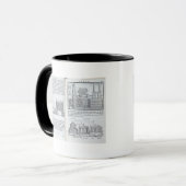 「Della Architettura」からの基盤を、築きます、パブ マグカップ (正面左)