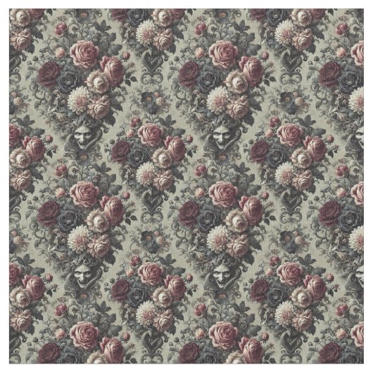 Dellamorte Dellamore - Gothic Dense Tile ファブリック (クローズアップ)