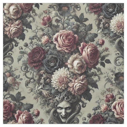 Dellamorte Dellamore - Gothic Statement Tile ファブリック (見本)