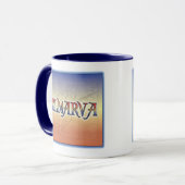 DelMarVaのアンティークの地図 マグカップ (正面左)