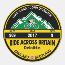 DELOITTE RIDE ACROSSイギリス2017シール