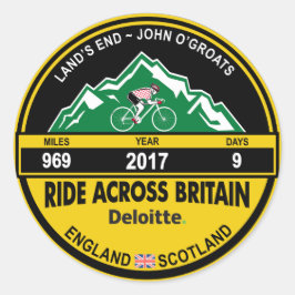 DELOITTE RIDE ACROSSイギリス2017シール ラウンドシール