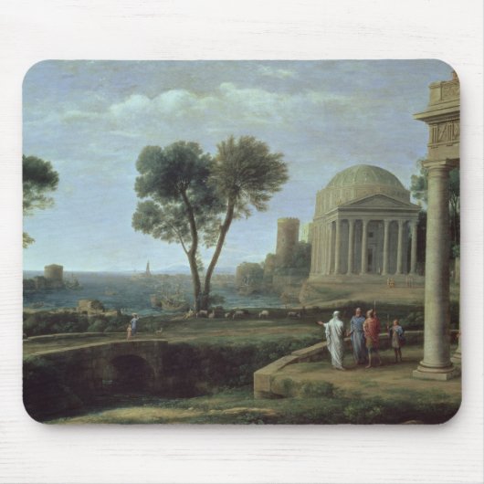 DelosのAeneas、1672年の景色 マウスパッド (正面)