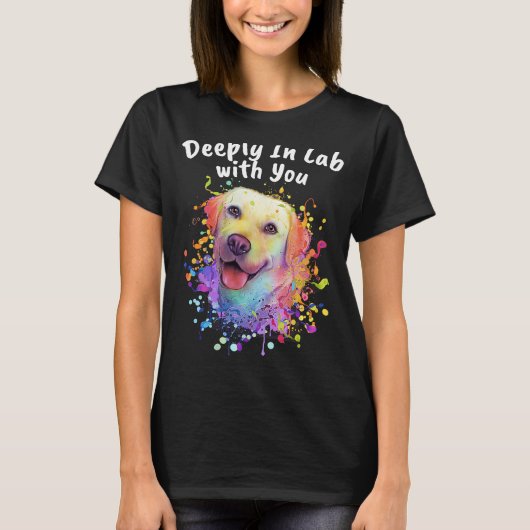 Delove In Lab With You Animal Pun Animal Hum Tシャツ (正面)