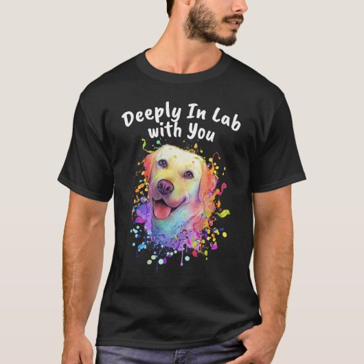 Delove In Lab With You Animal Pun Animal Hum Tシャツ (正面)