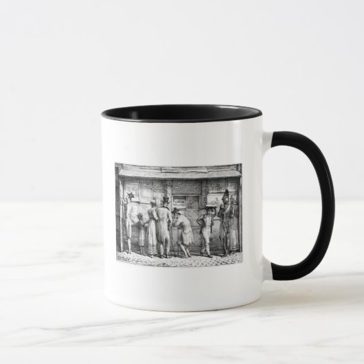 Delpechの石版プリントショップ、c.1818 マグカップ (右)