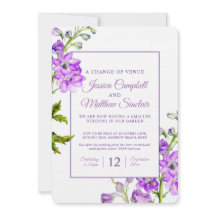 Delphinium紫色の花の場所の変結婚更