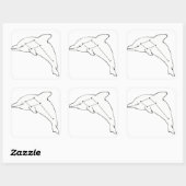 DelphinusAirwaysのステッカー スクエアシール (シート)