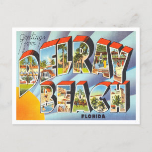 Delrayビーチ, Florida Travelからの挨拶 ポストカード