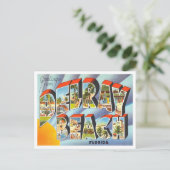 Delrayビーチ, Florida Travelからの挨拶 ポストカード (スタンド正面)