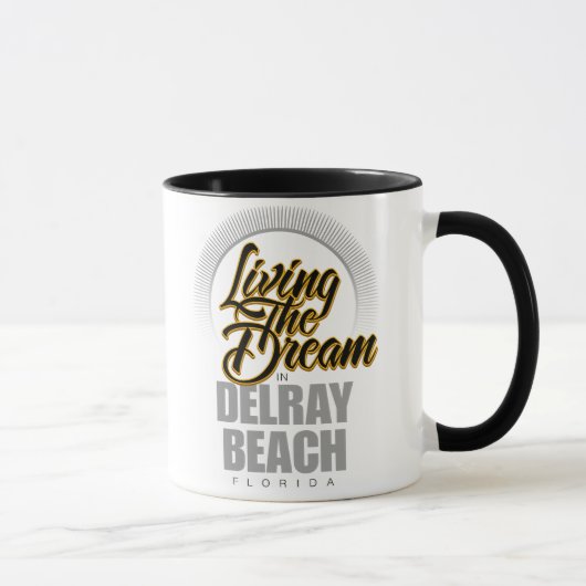 Delray Beachに夢住んでいます マグカップ (右)