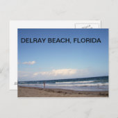 DELRAY BEACHの海岸 ポストカード (正面/裏面)
