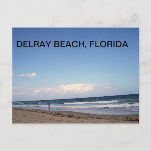DELRAY BEACHの海岸 ポストカード (正面)