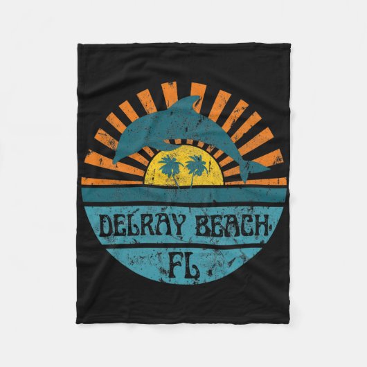 Delray Beach  フリースブランケット (正面)