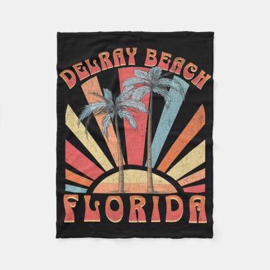 Delray Beach _2  フリースブランケット (正面)
