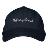Delray Beach Florida Embroidered Baseball Hat 刺繍入りキャップ (正面)