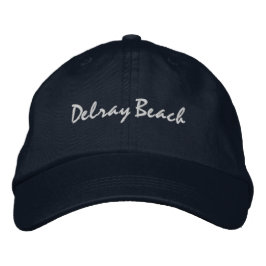 Delray Beach Florida Embroidered Baseball Hat 刺繍入りキャップ