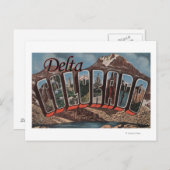 Delta, ColoradoLarge Letter ScenesDelta, CO ポストカード (正面/裏面)