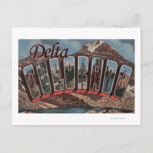 Delta, ColoradoLarge Letter ScenesDelta, CO ポストカード (正面)
