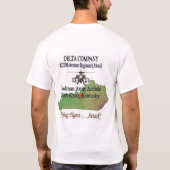Delta Companyの8/229th航空 Tシャツ (裏面)