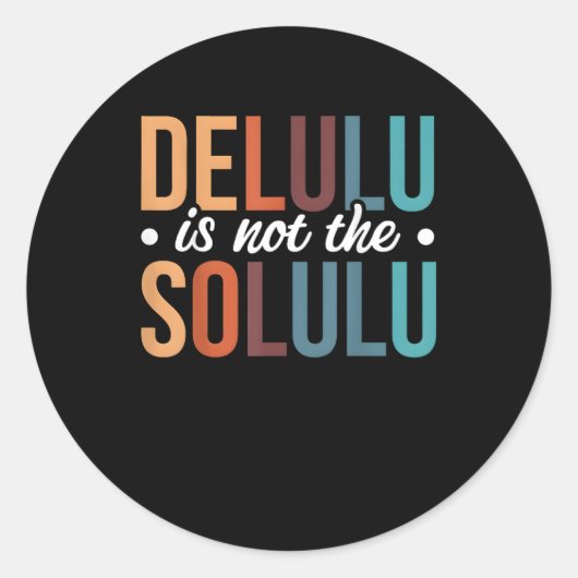 Deluluが話す、私聞 ラウンドシール (正面)