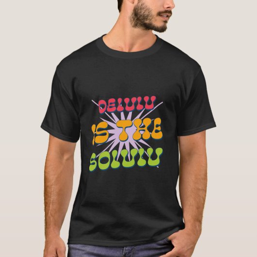 DeluluはソリューションTシャツ Tシャツ (正面)
