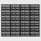 #Deluluはソルルブラック&ホワイト ラッピングペーパー (フラット)