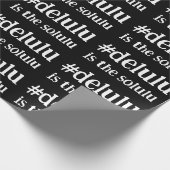 #Deluluはソルルブラック&ホワイト ラッピングペーパー (角)