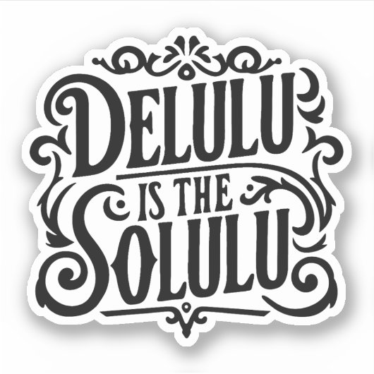 Deluluはsoluluである シール (正面)