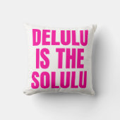 DeluluはSoluluホットピンク クッション (正面)