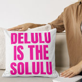 DeluluはSoluluホットピンク クッション