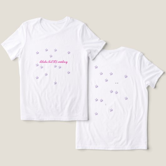“Delulu But It’s Working” –Aesthetic Gen Z T-Shirt トライブレンドＴシャツ (デザイン正面&裏面)