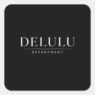 Delulu Department Streetwear Fake Brand Aesthetic スクエアシール