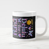 Delulu for ruru (実在) – 横向き ジャンボコーヒーマグカップ (右)