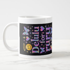 Delulu for ruru (実在) – 横向き ジャンボコーヒーマグカップ